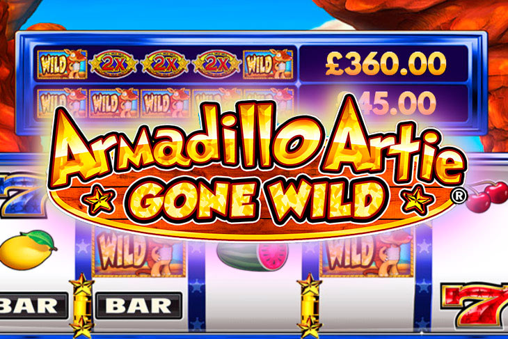 Armadillo Artie Gone Wild - DWG slot at Admiral Kasino Casino